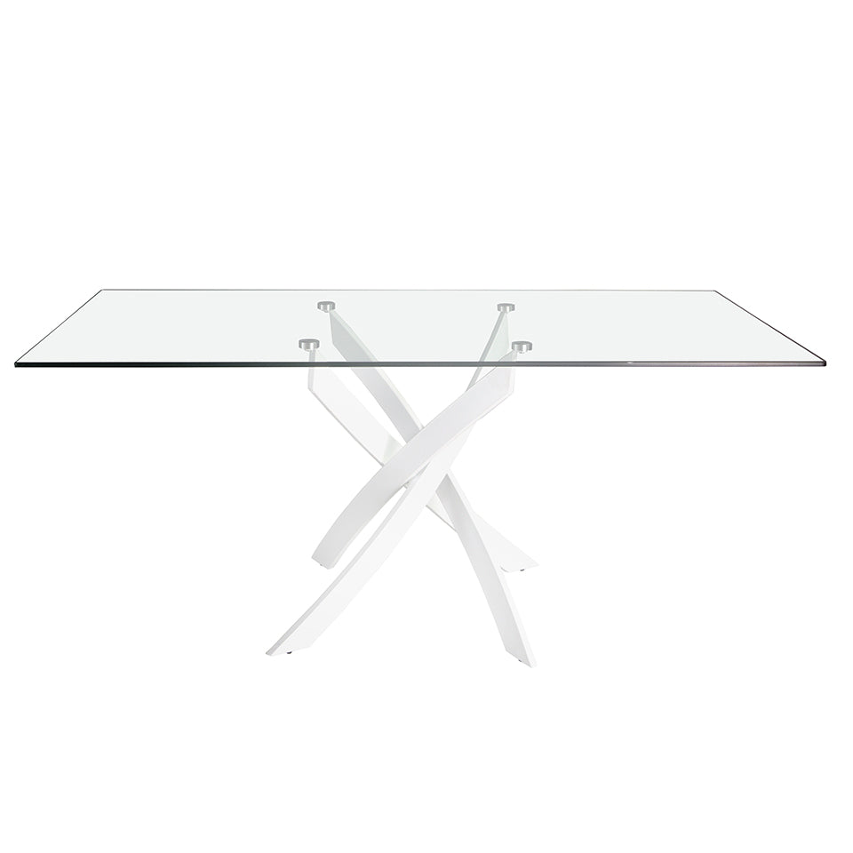 Masa Diningdin Sticla cu Picioare din Otel 160 cm Angel Cerda