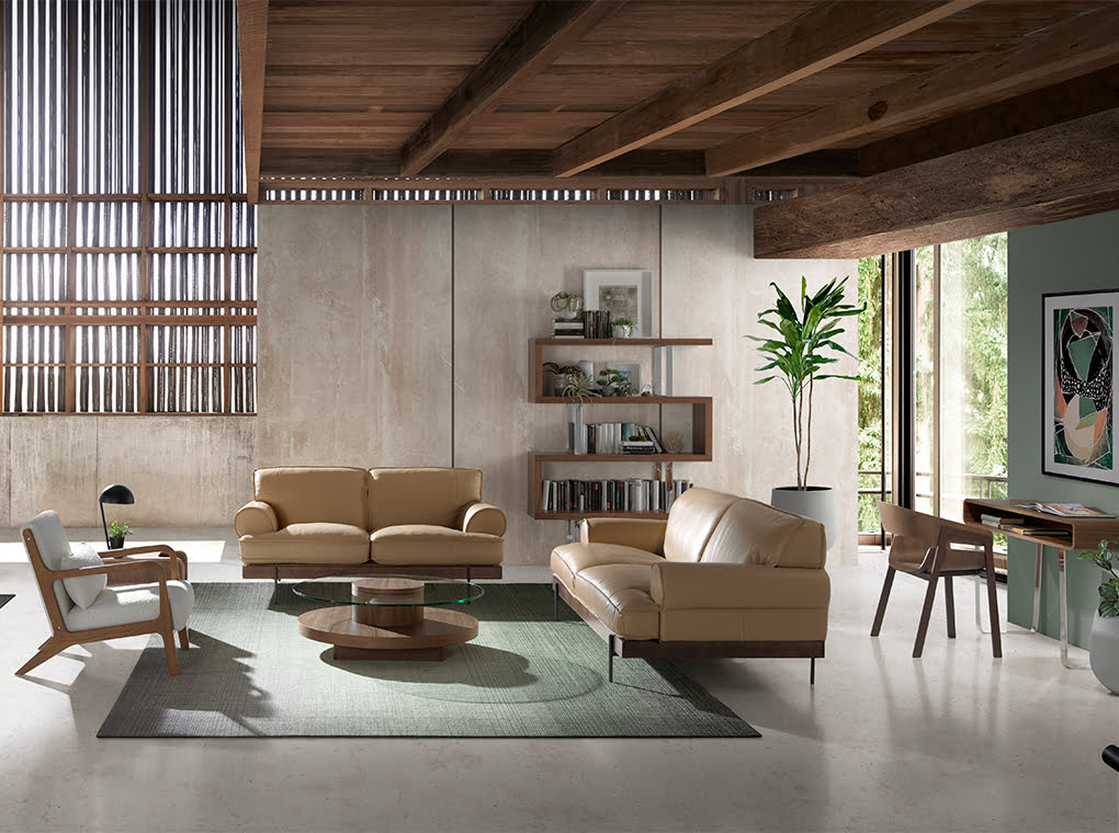 Consola cu Depozitare din Nuc cu Design Modern Angel Cerda