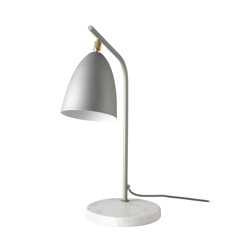Lampa de Masa din Marmura Alba si Otel Gri Angel Cerda