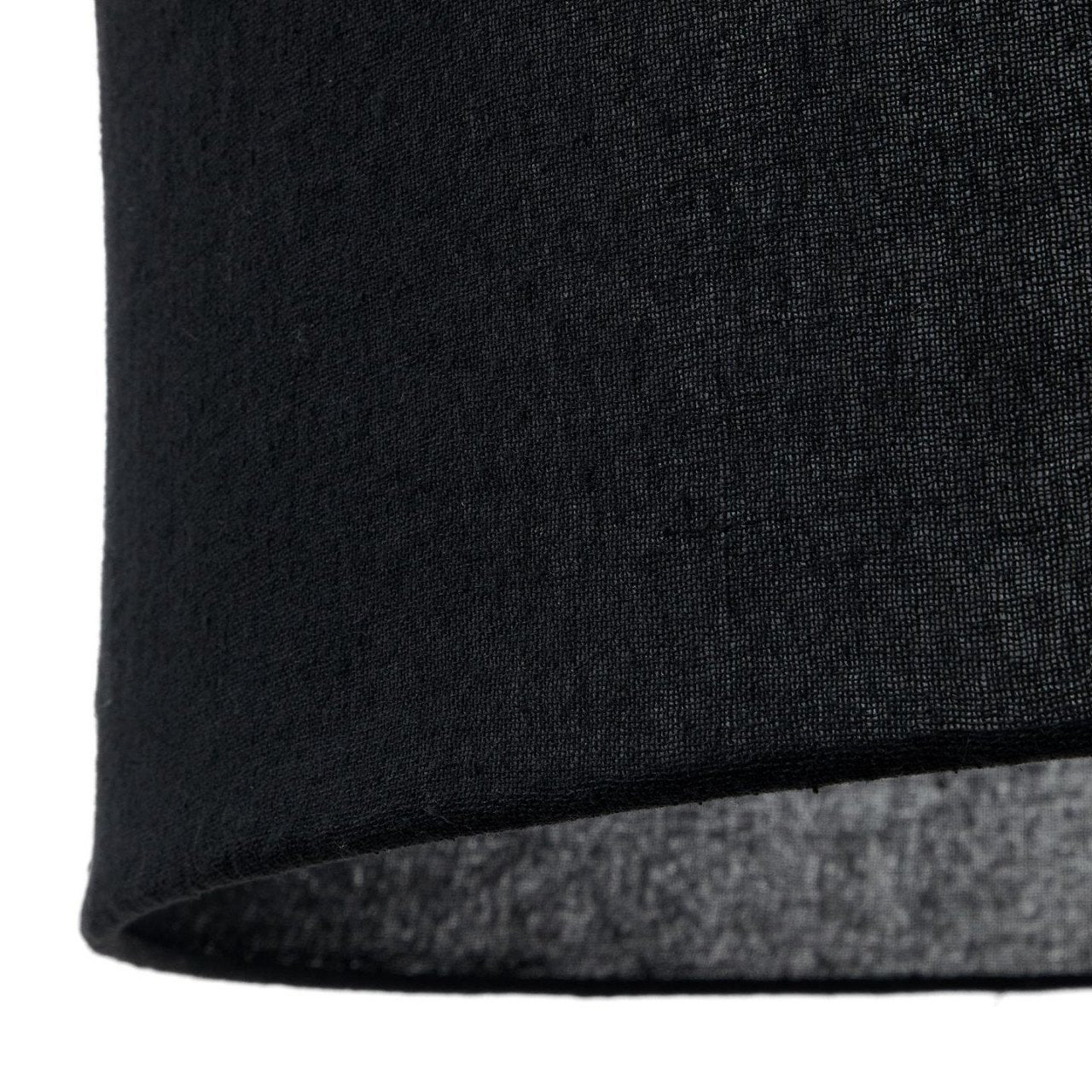 Abajur negru din fibre naturale 50 cm Mariela Kave Home