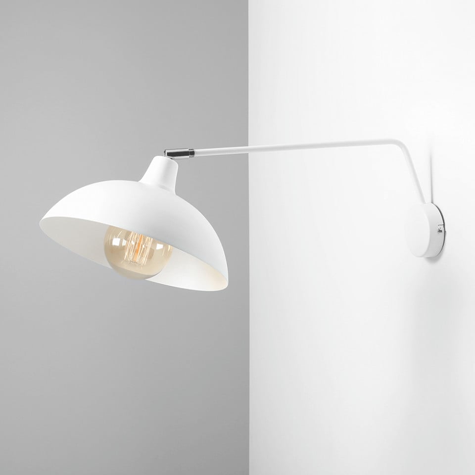 Aplica alba din metal Espace Aldex