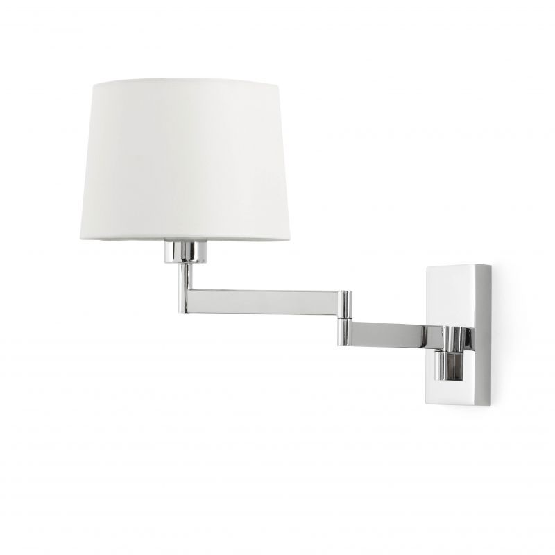 Aplica cu brat articulat stil clasic design elegant ARTIS-2 crom/alb
