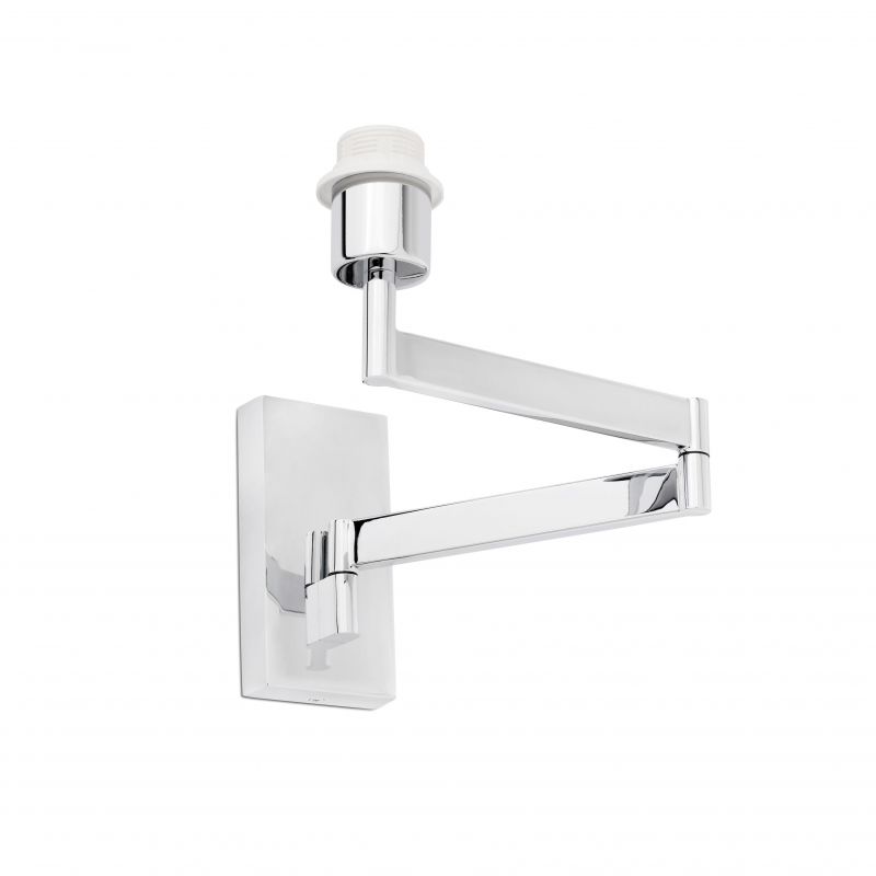 Aplica cu brat articulat stil clasic design elegant ARTIS-2 crom/alb