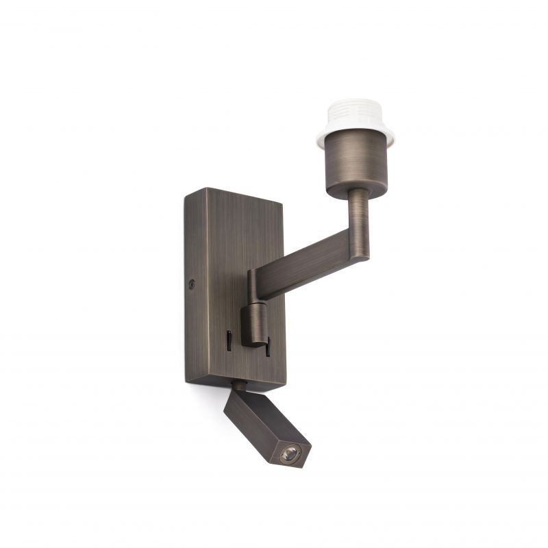 Aplica cu reader LED stil clasic design elegant ARTIS bronz/alb