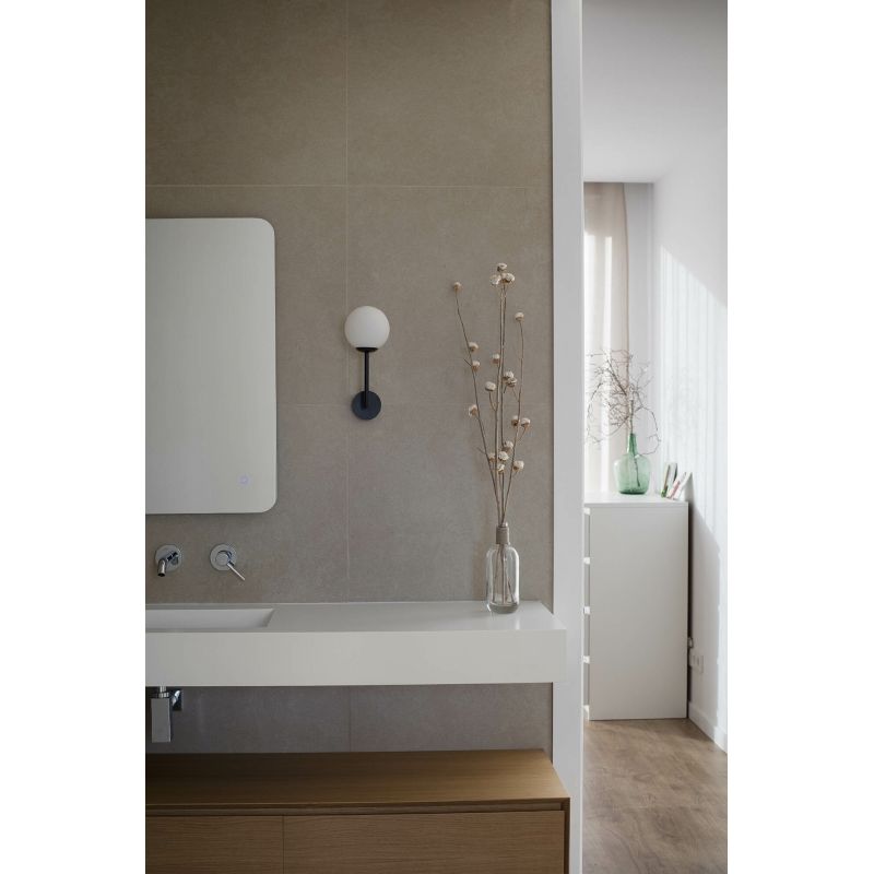 Aplica de perete baie cu protectie IP44 GALA Black