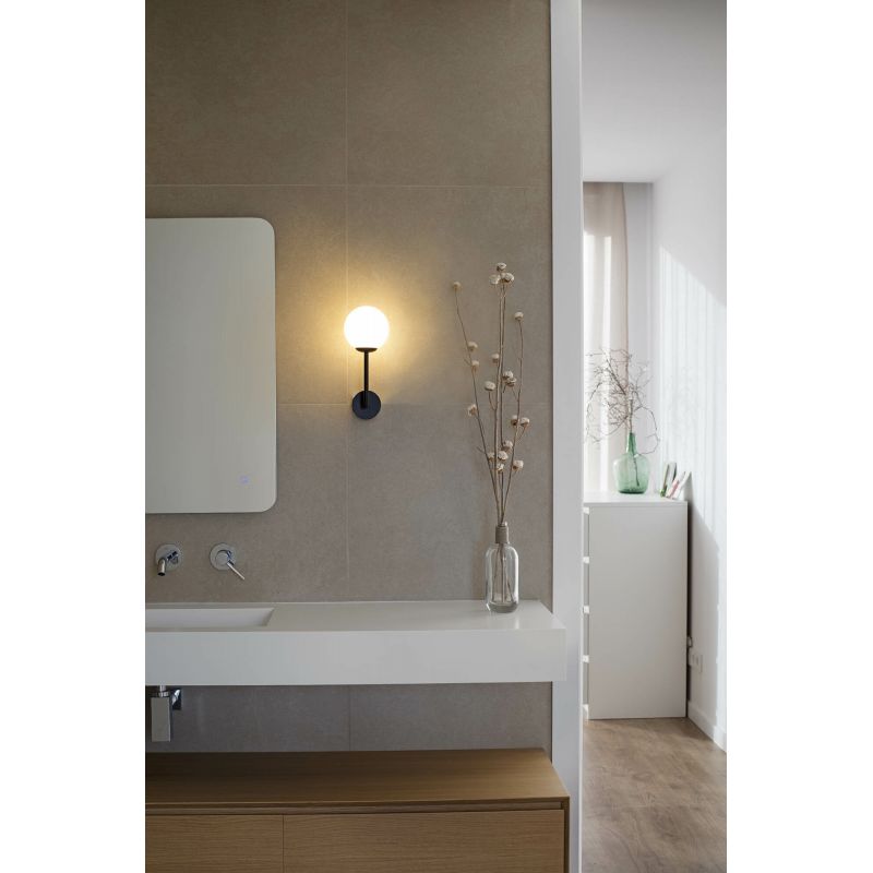 Aplica de perete baie cu protectie IP44 GALA Black