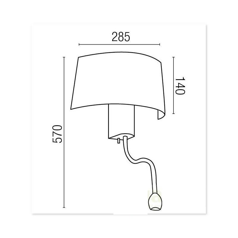 Aplica de perete LED Hotel