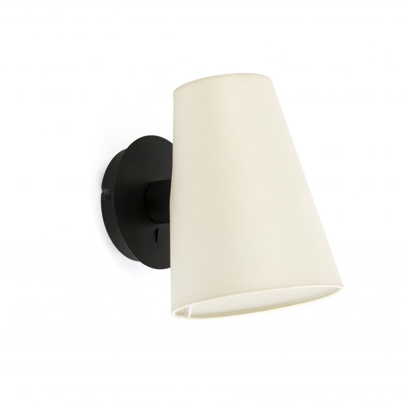 Aplica de perete moderna design elegant LUPE negru/bej