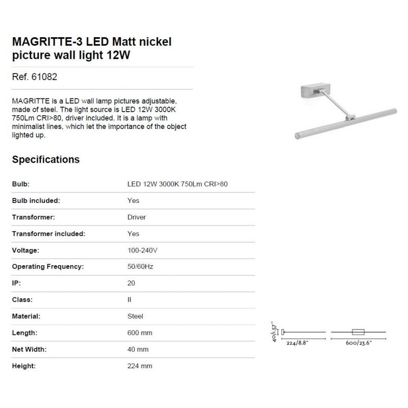 Aplica LED pentru oglinda tablou MAGRITTE-3