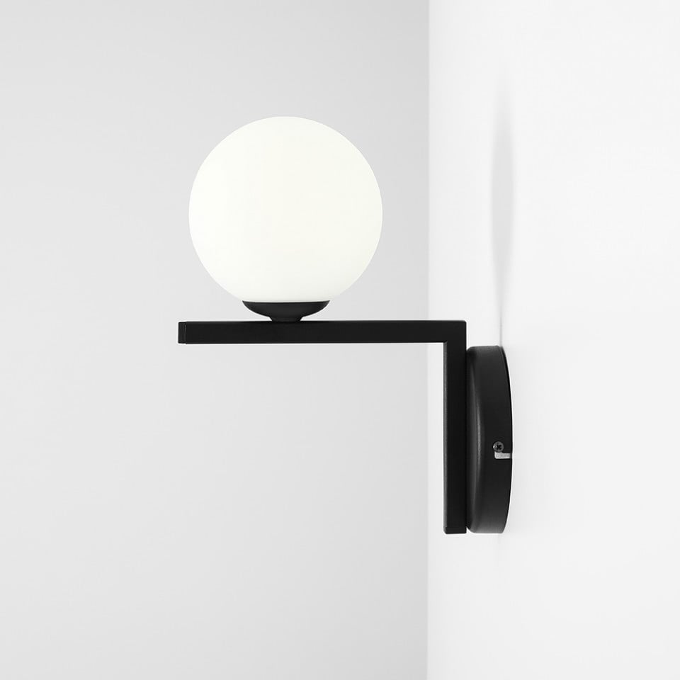 Aplica neagra/alba din metal Zac Up Aldex