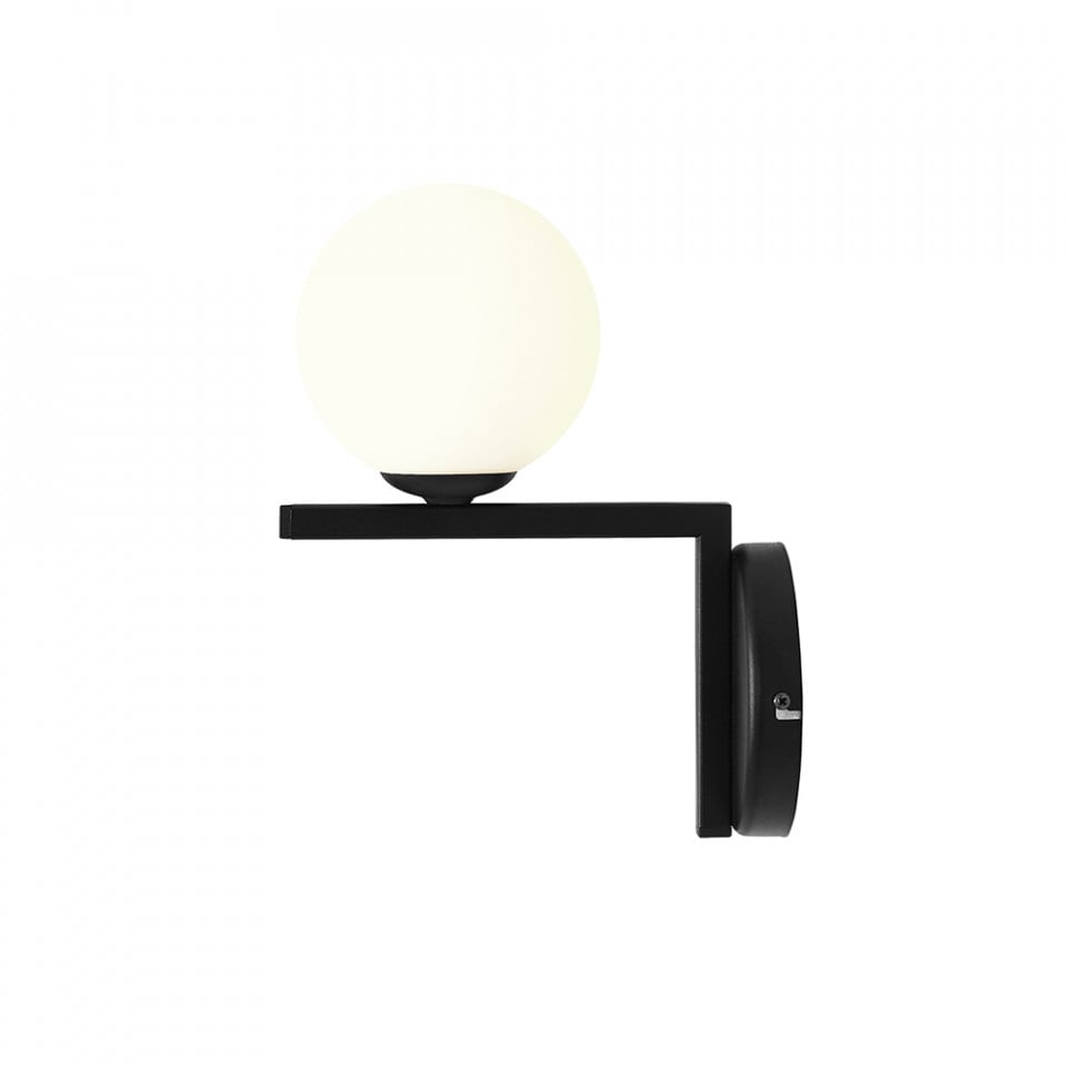Aplica neagra/alba din metal Zac Up Aldex
