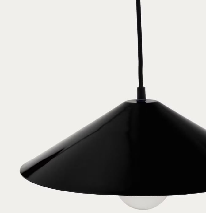 Aplica neagra din metal Kally Kave Home