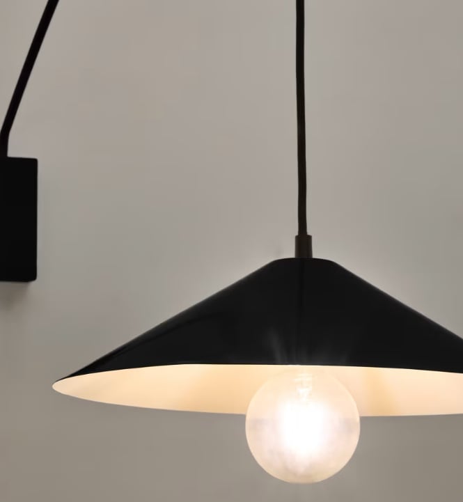 Aplica neagra din metal Kally Kave Home