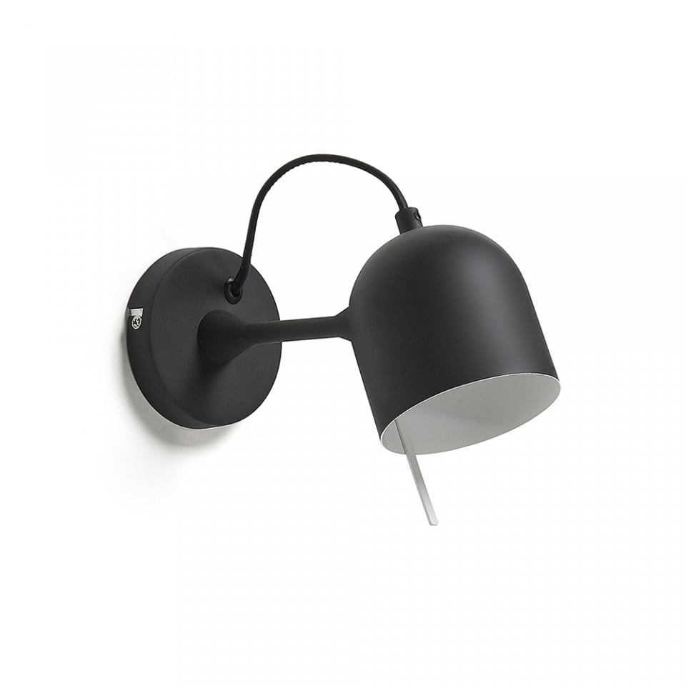 Aplica neagra din metal Lucilla Kave Home