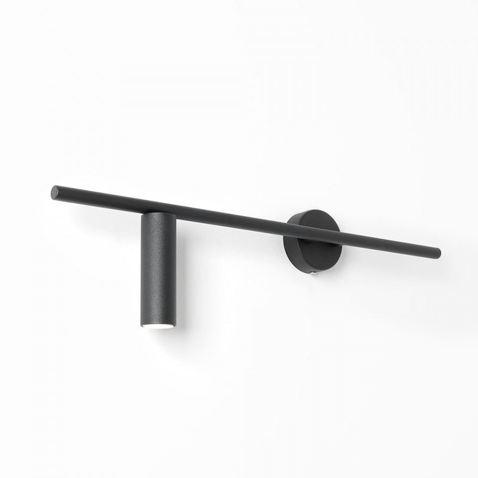 Aplica neagra din metal Trevo Left Aldex