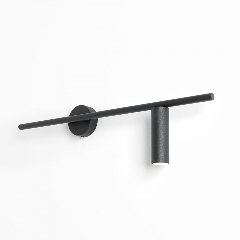 Aplica neagra din metal Trevo Right Aldex