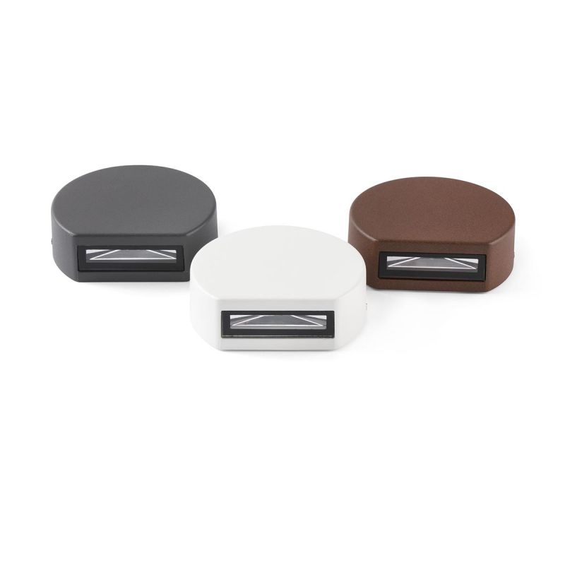 Aplica perete LED de exterior stil modern IP54 PILL maro rustic