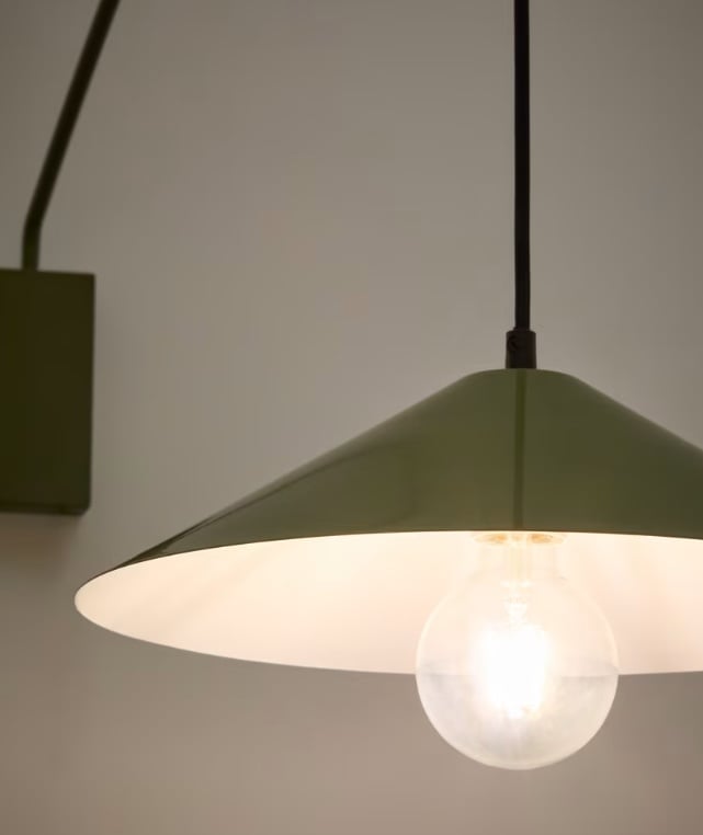 Aplica verde din metal Kally Kave Home