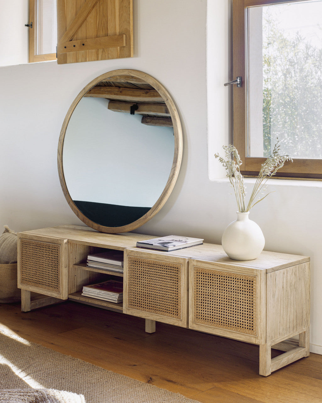 Comoda TV maro din lemn 180 cm Rexit Kave Home