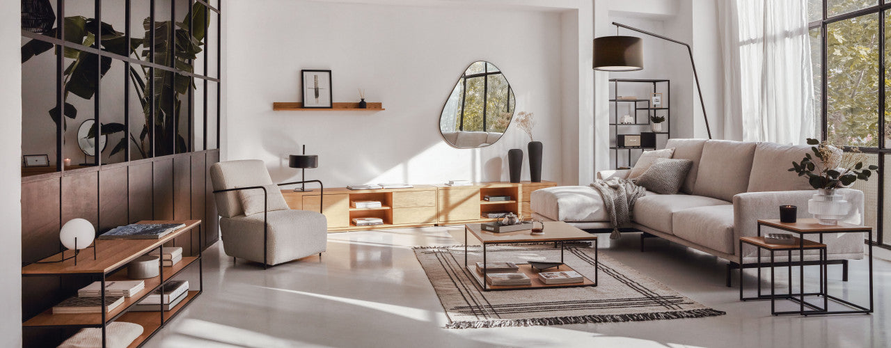 Fotoliu alb din textil Gamer Kave Home