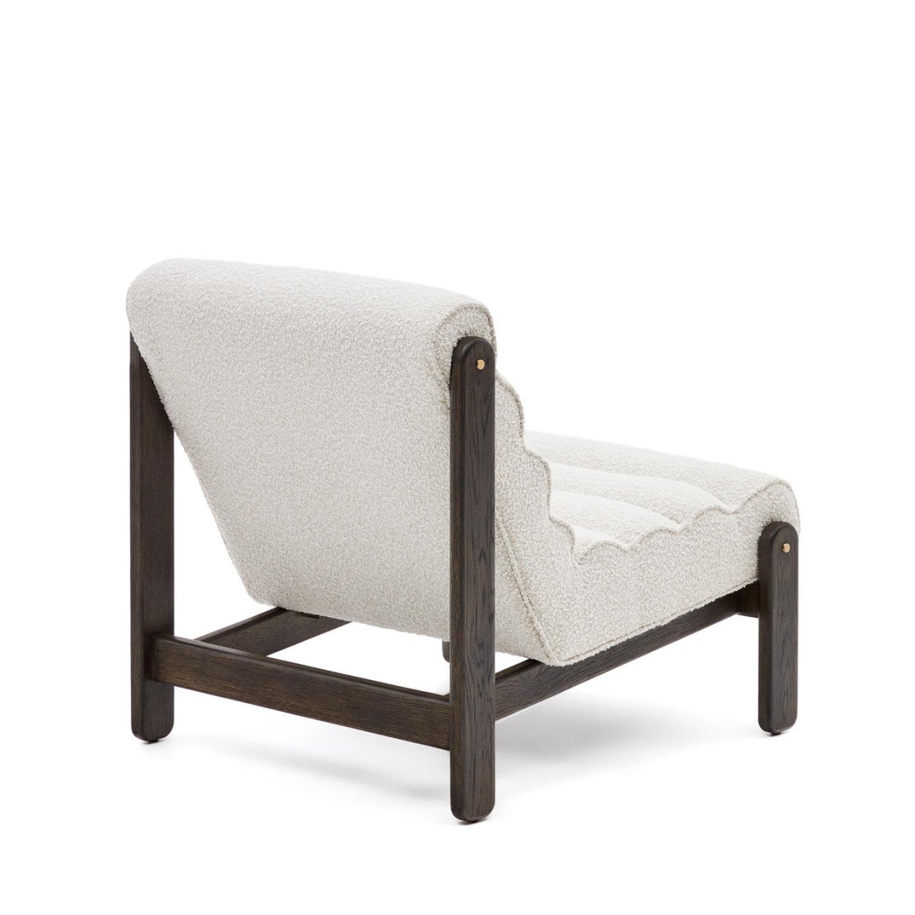 Fotoliu alb din textil Magira Shearling Kave Home