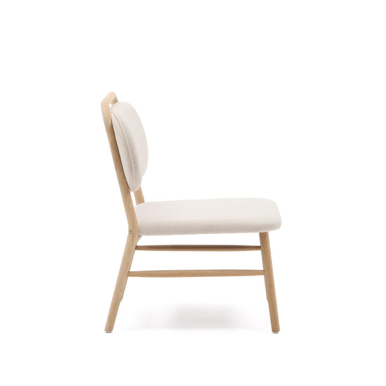 Fotoliu bej din textil Helda Kave Home