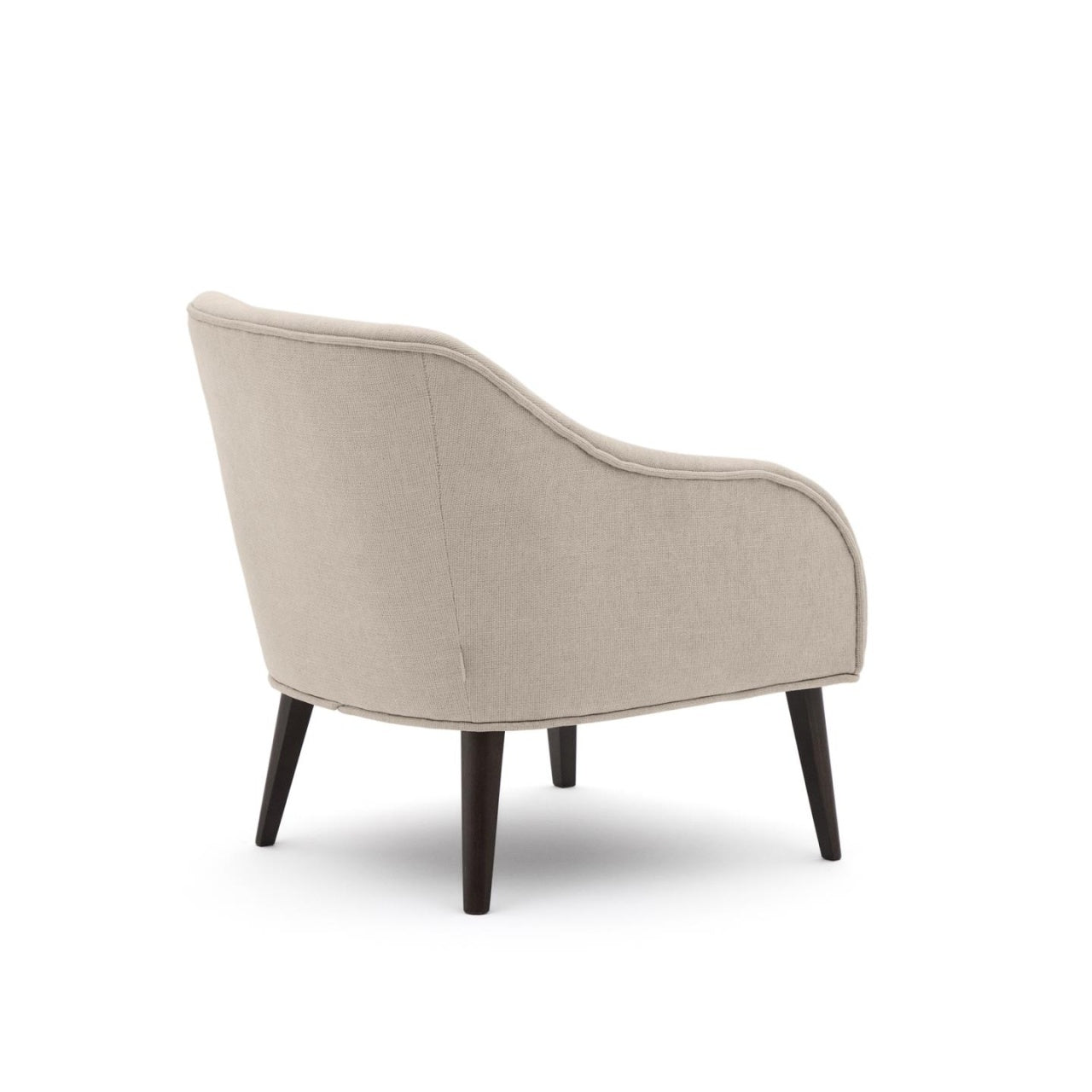Fotoliu bej/maro wenge din textil Bobly Kave Home