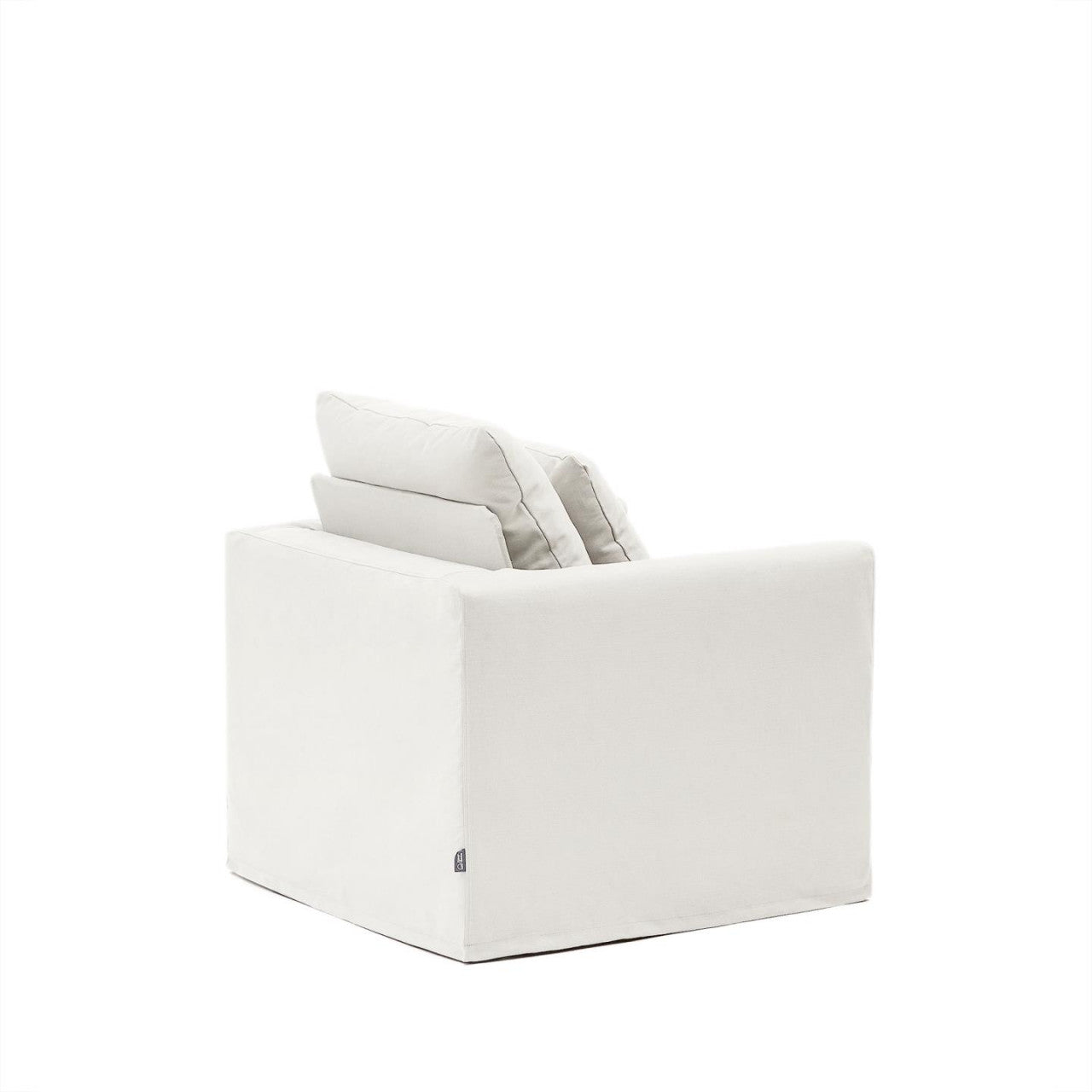 Fotoliu ecru din textil Nora Kave Home