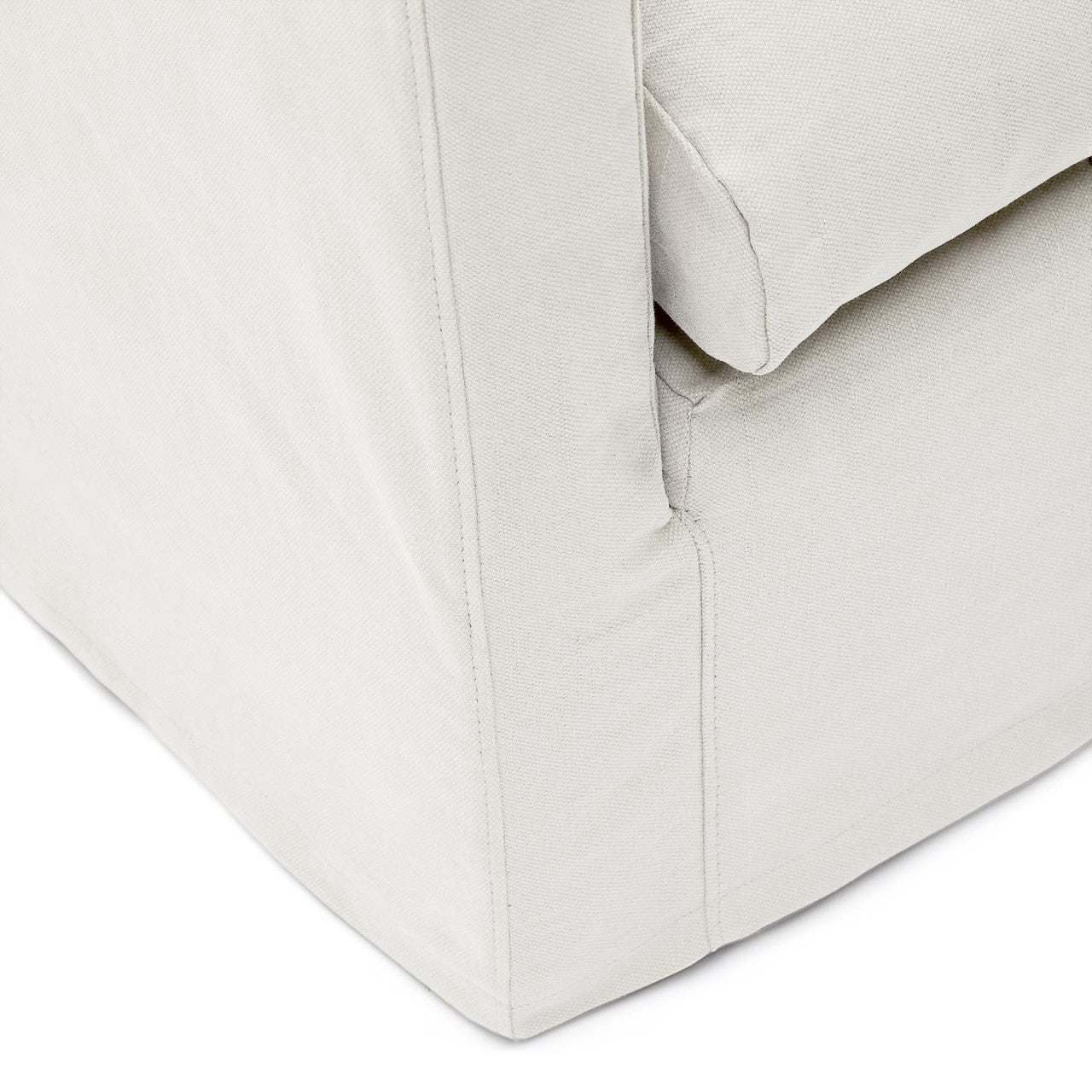Fotoliu ecru din textil Nora Kave Home