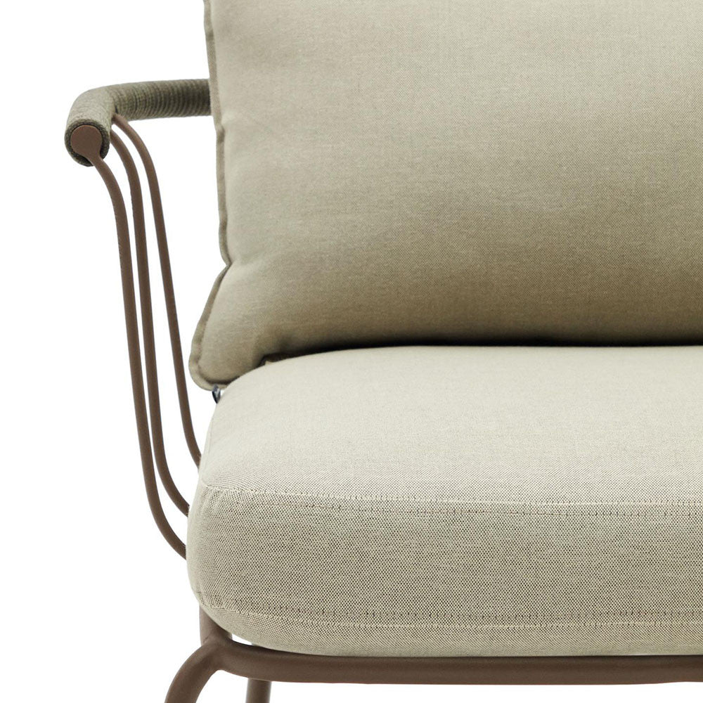 Fotoliu exterior multicolor din textil Salguer Kave Home