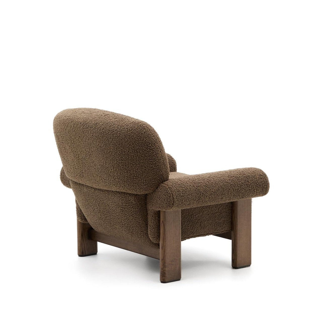 Fotoliu grej din textil Cabana Kave Home