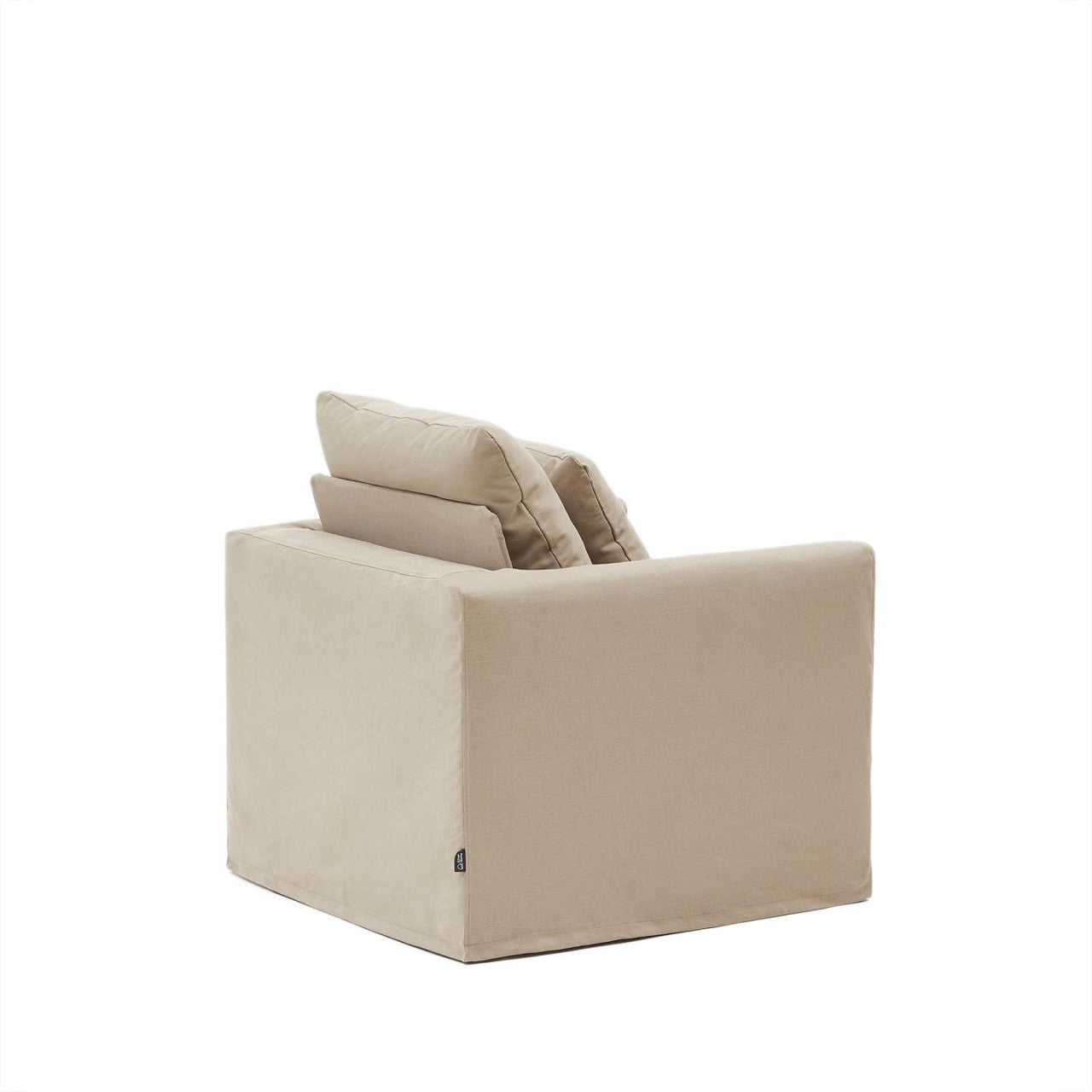 Fotoliu grej din textil Nora Kave Home