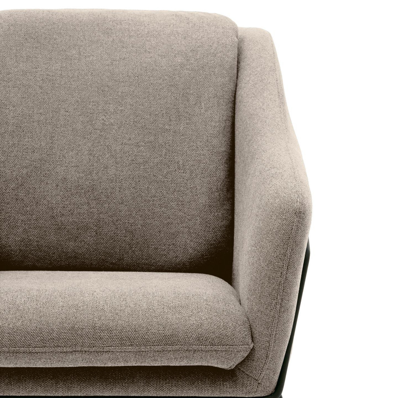 Fotoliu gri din textil Brida Kave Home