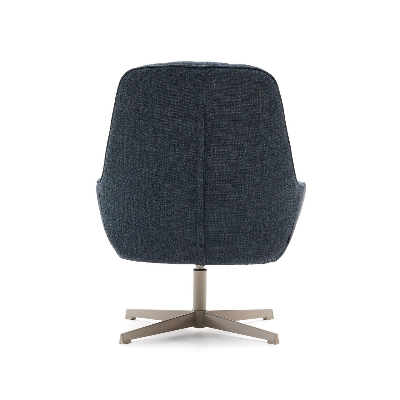 Fotoliu rotativ albastru/gri din textil Jaspe Kave Home