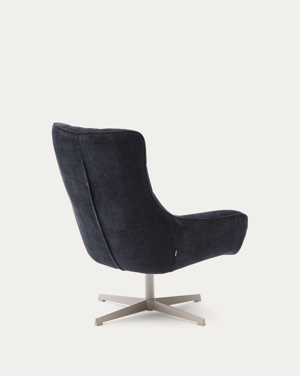 Fotoliu rotativ albastru/gri din textil Teryl Kave Home