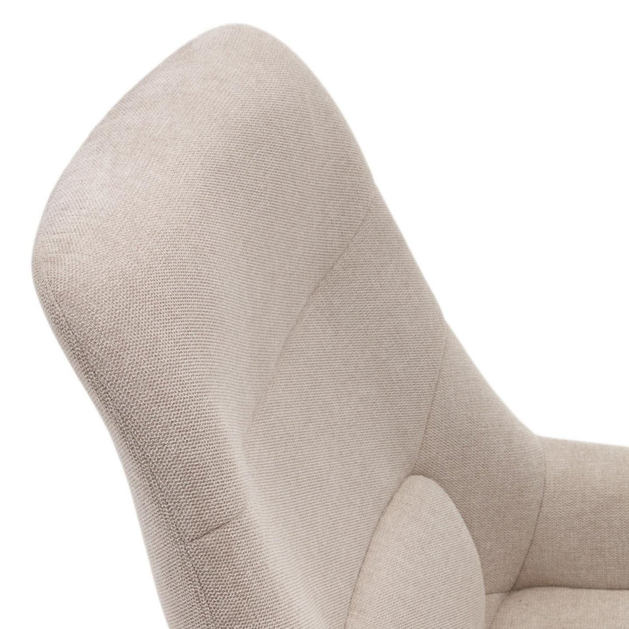Fotoliu rotativ bej din textil Celida Kave Home