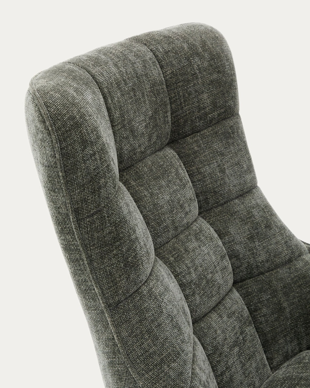 Fotoliu rotativ verde/gri din textil Teryl Kave Home