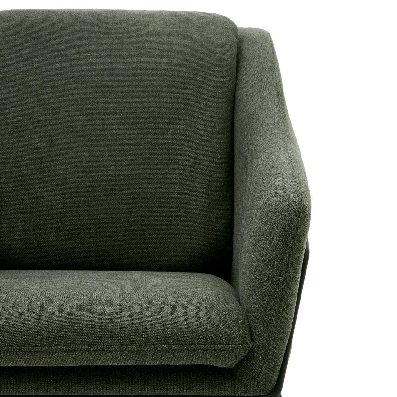 Fotoliu verde din textil Brida Kave Home