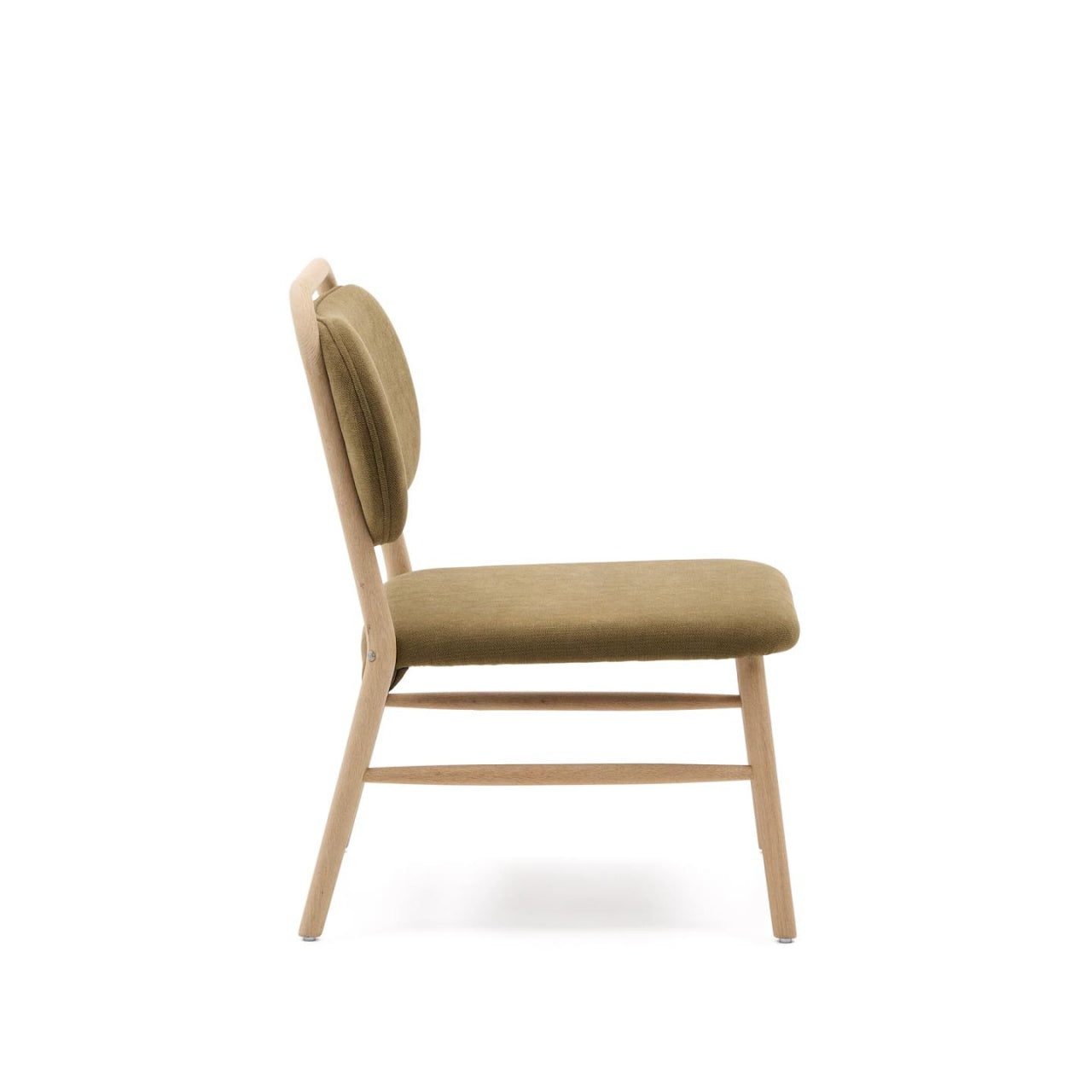 Fotoliu verde din textil Helda Kave Home