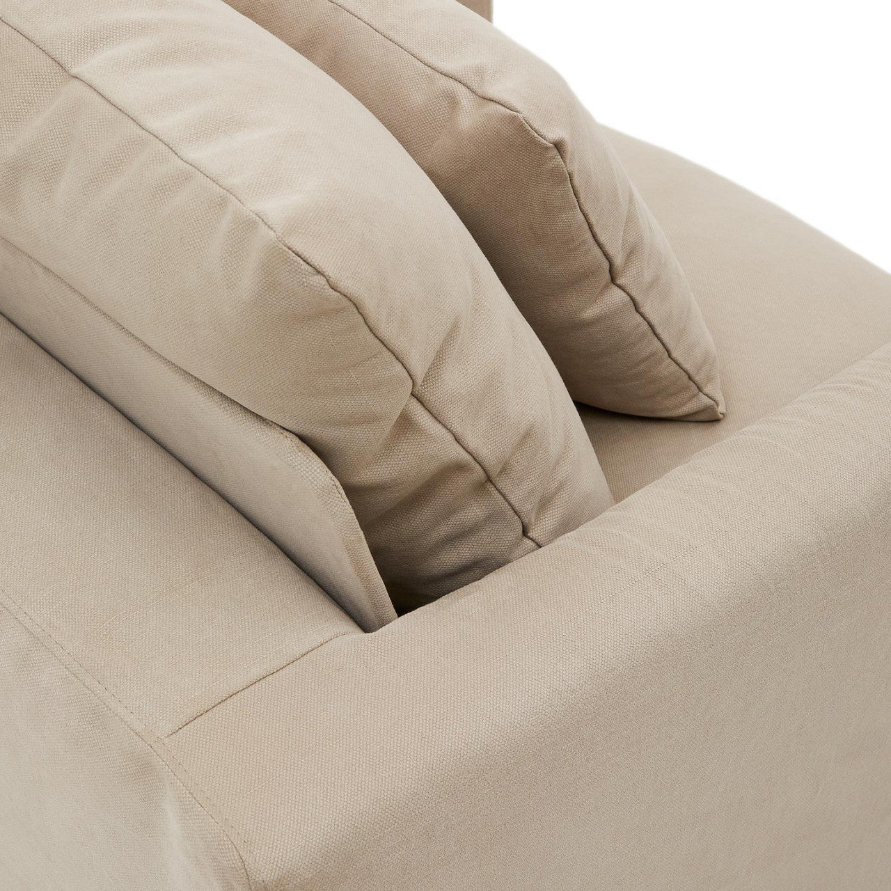 Husa pentru fotoliu grej din textil 92 cm Nora Kave Home