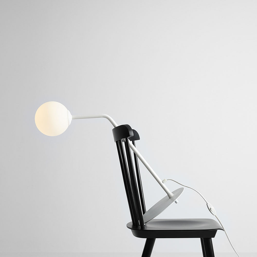 Lampa birou alba din metal 62 cm Pure Aldex