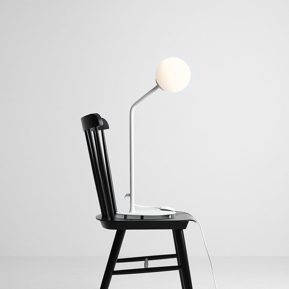 Lampa birou alba din metal 62 cm Pure Aldex