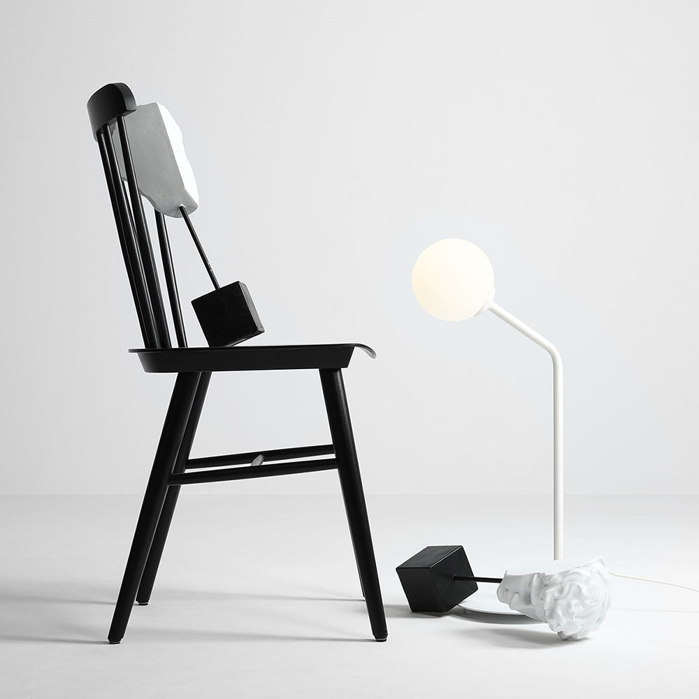 Lampa birou alba din metal 62 cm Pure Aldex