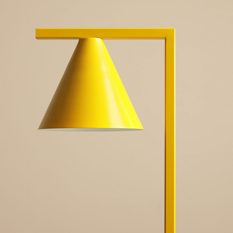Lampa birou galbena din metal 40 cm Form Aldex