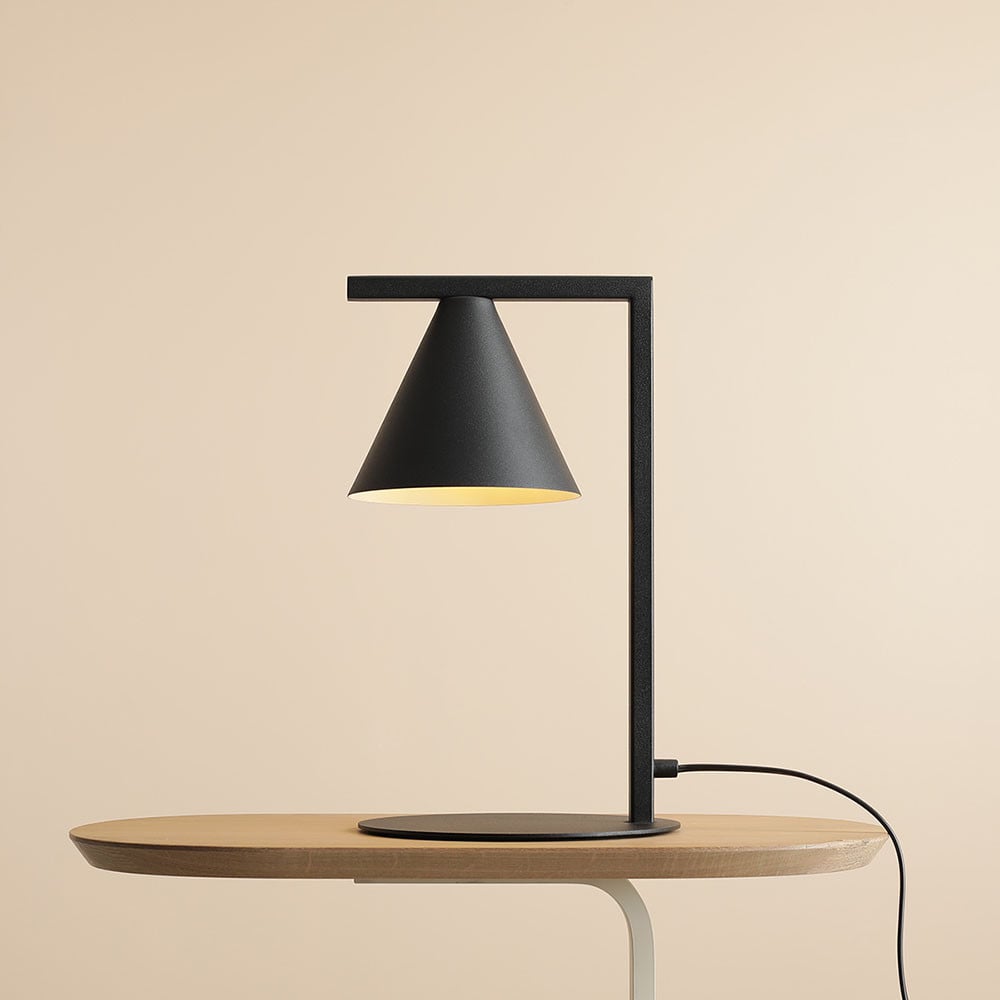 Lampa birou neagra din metal 40 cm Form Aldex