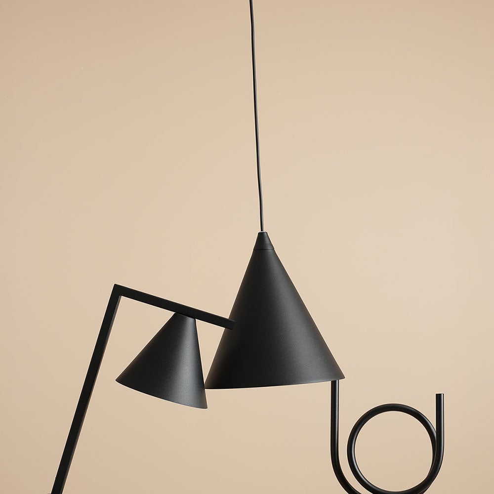 Lampa birou neagra din metal 40 cm Form Aldex