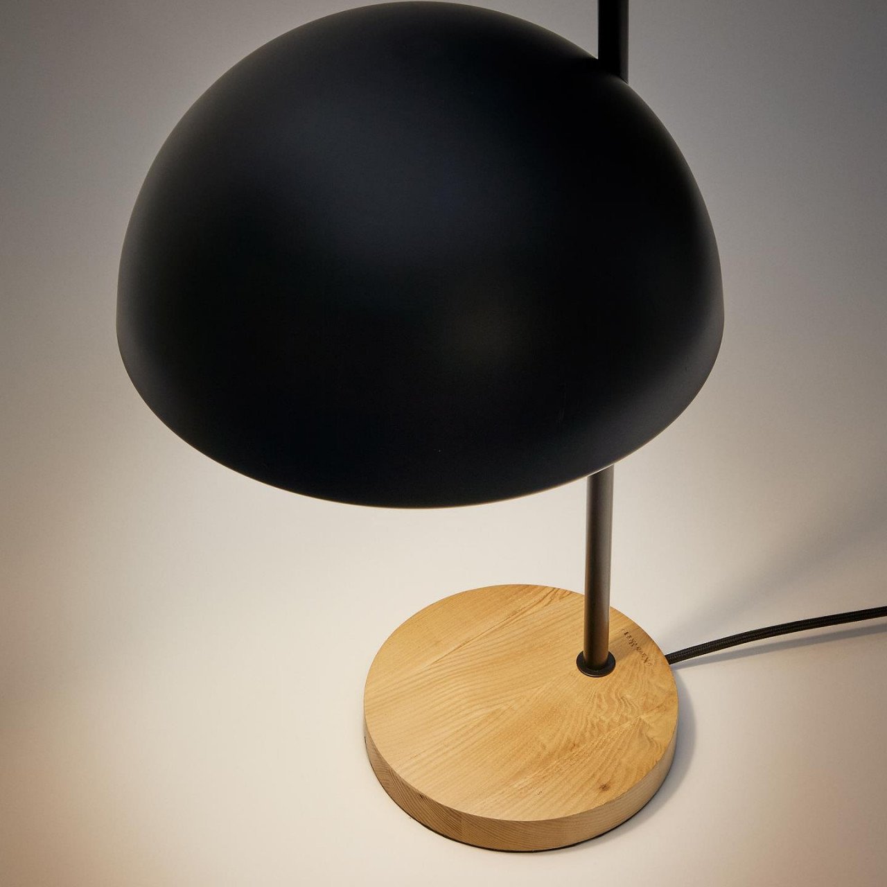 Lampa birou neagra din metal 49 cm Catlar Kave Home