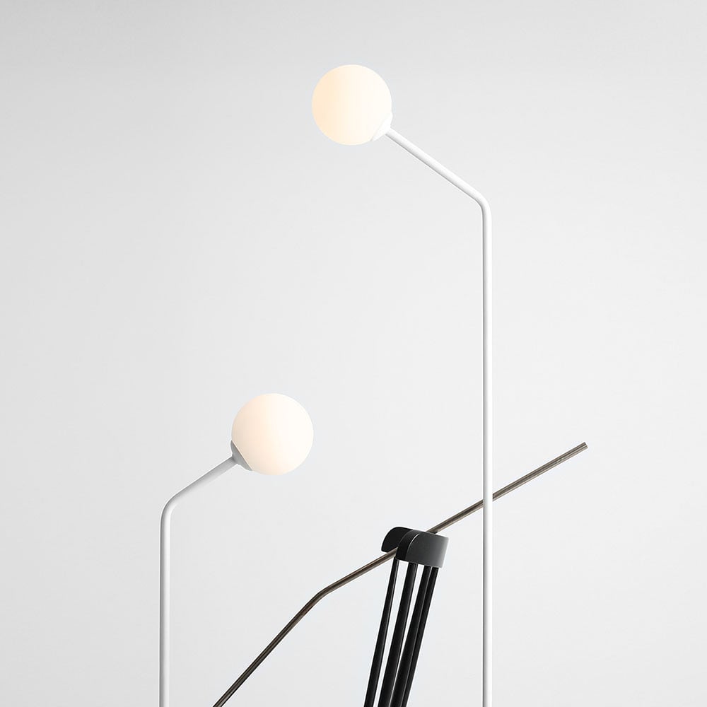 Lampadar alb din metal 164 cm Pure Aldex