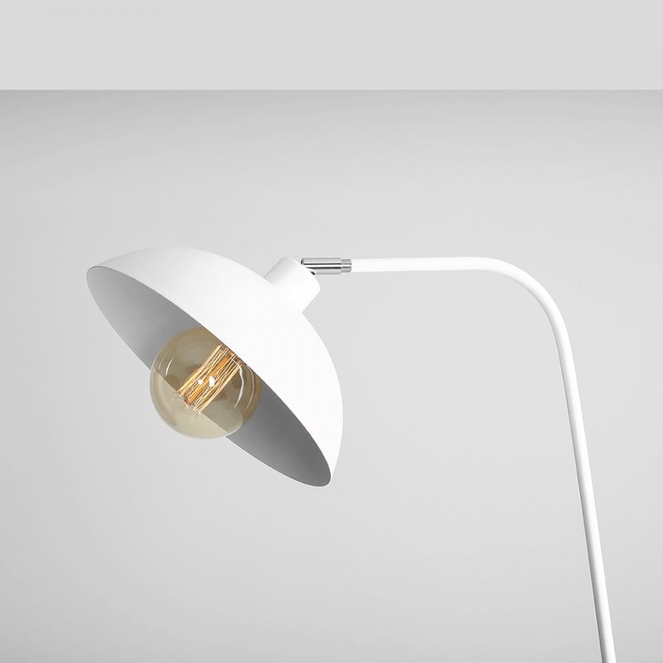 Lampadar alb din metal 165 cm Espace Aldex