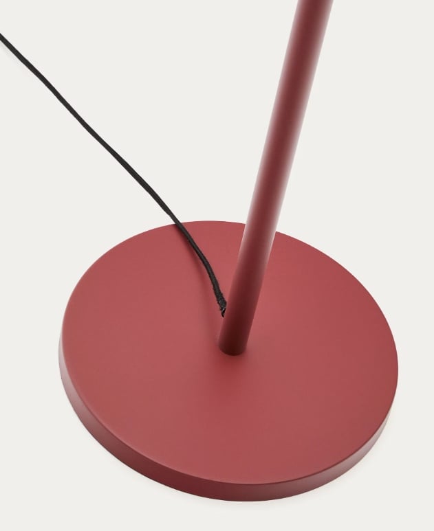 Lampadar alb/maro teracota din metal 160 cm Navat Kave Home
